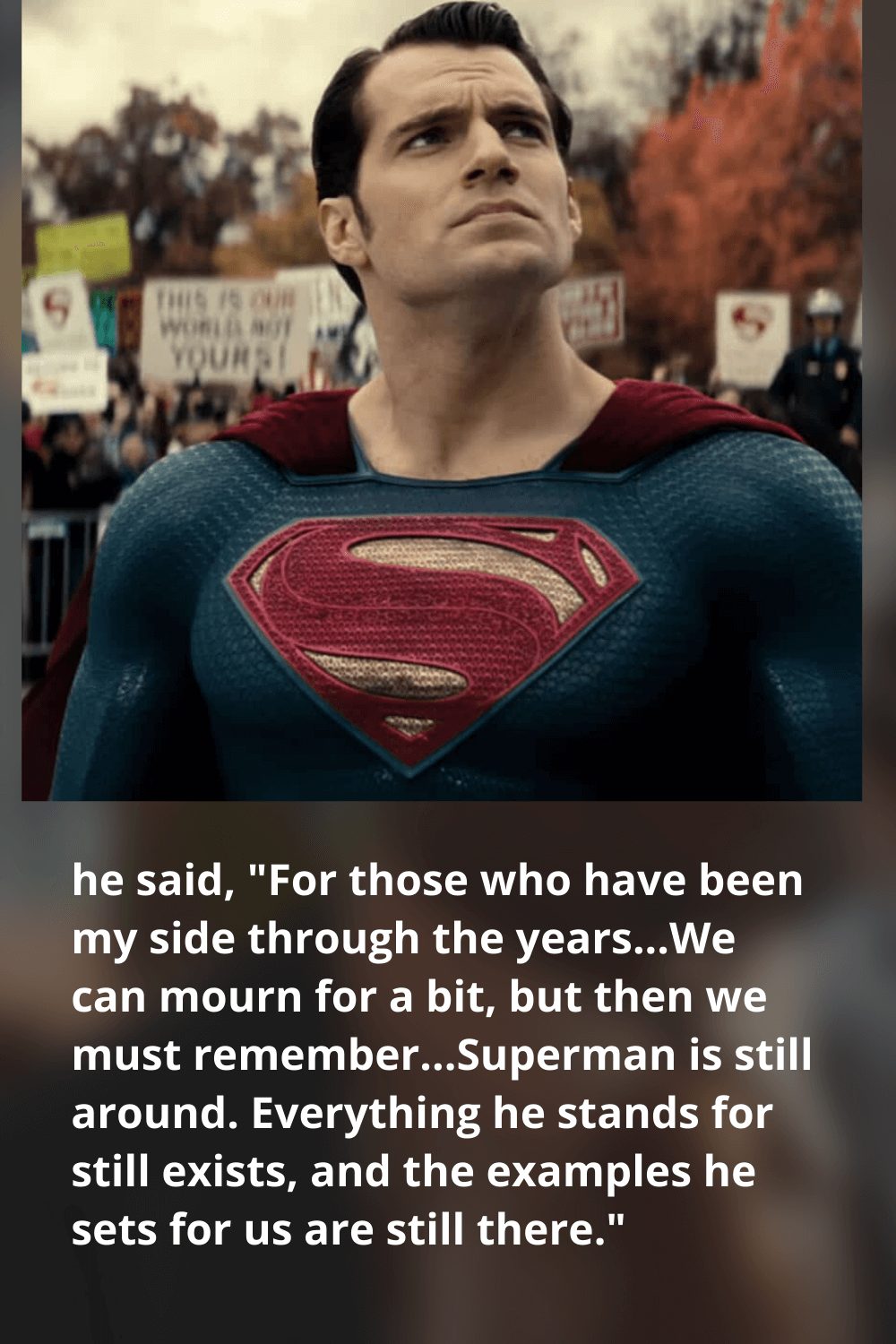 Henry Cavill Is Superman No More: “My Turn to Wear the Cape Has Passed”