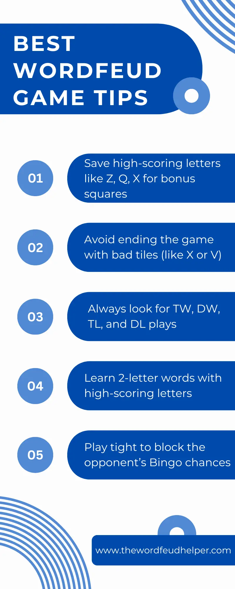 best wordfeud game tips - infographic